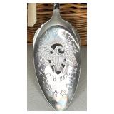 Patriotic Collectible Lot: Valley Forge US Flags & 1776-1976 Rogers Spoon