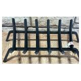 27 inch Fireplace Grate with Brass Andirons