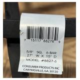 27 inch Fireplace Grate with Brass Andirons