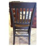 Wood Office Desk and Two Matching Chairs