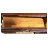 Wood Office Desk and Two Matching Chairs