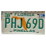 Vintage License Plate Collection - Minnesota, Texas, Florida Assortment