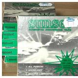 Vintage Projection Screens, Slide Projector, and A/V Equipment Lot