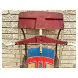 Vintage Silver Streak Wooden Sled with Metal Runners