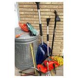Garden Tool Bundle: Black+Decker Hedge Trimmer, Fiskars Weeder, Pruners, Gloves