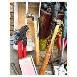 Mixed Lot of Hand Tools, Hardware, and Workshop Supplies