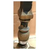 Vintage Dental Cabinet with 14 Metal Drawers and Glass Pulls