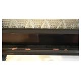 Vintage Dental Cabinet with 14 Metal Drawers and Glass Pulls