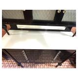 Vintage Dental Cabinet with 14 Metal Drawers and Glass Pulls