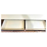 Vintage Dental Cabinet with 14 Metal Drawers and Glass Pulls