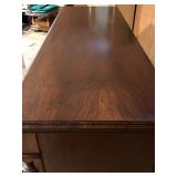 Antique Carved Wood Sideboard Cabinet with Drawers