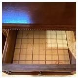 Antique Carved Wood Sideboard Cabinet with Drawers