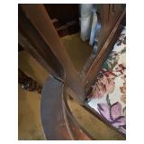 Dining Table with 9 Chairs, Floral Upholstered Seats