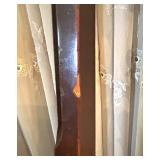 Dining Table with 9 Chairs, Floral Upholstered Seats