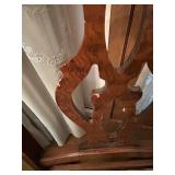 Dining Table with 9 Chairs, Floral Upholstered Seats