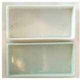 Vintage Milk Glass Dental Trays Assortment