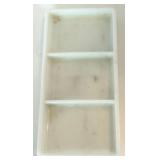 Vintage Milk Glass Dental Trays Assortment