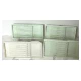 Assorted Vintage Milk Glass Dental Trays