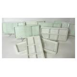 Assorted Milk Glass Dental Trays