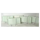Assorted Milk Glass Dental Trays