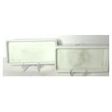 Assorted Milk Glass Dental Trays