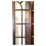 Beautiful Antique Wooden Corner Cabinet with Glass Doors