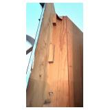 Beautiful Antique Wooden Corner Cabinet with Glass Doors