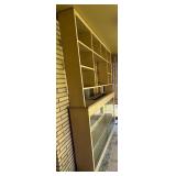 Tall Wall Unit with Display Cabinet and Shelving