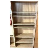 Adjustable Wood Bookcase with Cabinets