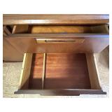 Mid-Century Modern Walnut Credenza with Drawers and Cabinet