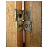 Three-Panel Wood-Framed Mirror Room Divider