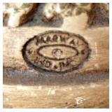 Mixed Home Decor Lot - Cherub Pedestal Bowl, Gold Urn with Fruit, Gilt Cherub Vase