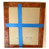 Artisan Mosaic Wood Picture Frames - Set of 3