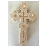 Set of Carved Wooden Crosses, 5.25 Inch Height