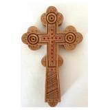 Set of Carved Wooden Crosses, 5.25 Inch Height