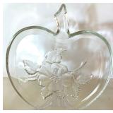 Glass Napkin Holders, Apple Plates, and Red Check Napkins Lot