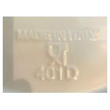 Italian Ceramic Serving Plates & Bowl, Hand-Painted Fruit & Floral Designs (3 pcs)