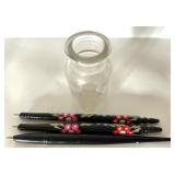 Eclectic Collectibles Lot: Vintage Bobblehead, Fortune Cookie, Decor Pens, Mini Candles