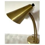 Vintage Brass Dual Gooseneck Desk Lamp