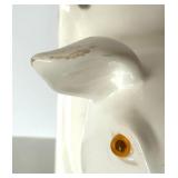 Pair of White Ceramic Pig Head Wall Mounts