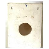 Pair of White Ceramic Pig Head Wall Mounts