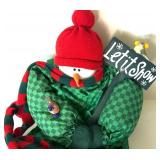 Christmas Decor Lot: Lighted Bear Figurine, Placemats & Holiday Accents