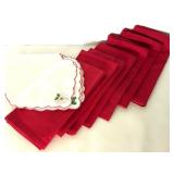 Christmas Decor Lot: Lighted Bear Figurine, Placemats & Holiday Accents