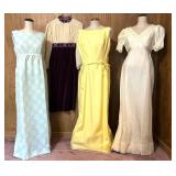 Lot of Four Vintage Dresses â Mixed Styles & Sizes