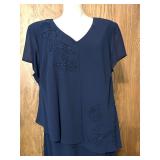 Three Dresses: Roni Nicole II Jade & Positive Attitude Navy Maxi & Blue Overlay