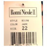 Three Dresses: Roni Nicole II Jade & Positive Attitude Navy Maxi & Blue Overlay