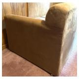 Overnight Sofa Corporation Tan Microfiber Sleeper Sofa