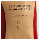 Moda Italica Red Leather Knee-High Boots Size 10B