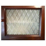 Antique Dental Cabinet with Marble Top and Glass Doors