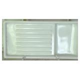 Assorted Dental Trays - White Milk Glass Instrument and Procedure Trays